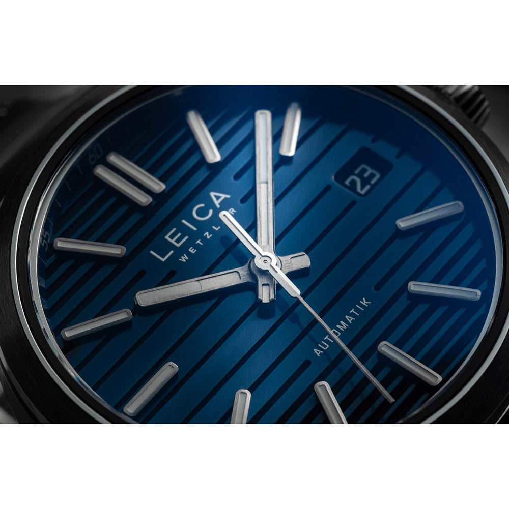 Leica ZM 11 Steel Midnight Blue Watch - Luxury Swiss Automatic Timepiece for Men - Perfect for Business, Formal Events & Collectors