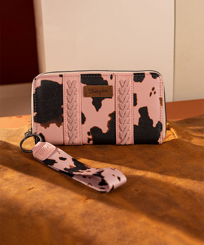 Wrangler Cow Print Concealed Carry Crossbody Bag Set for Women - Fashionable & Functional Concealed Carry Purse for Everyday Use, Travel, and Outdoor Activities