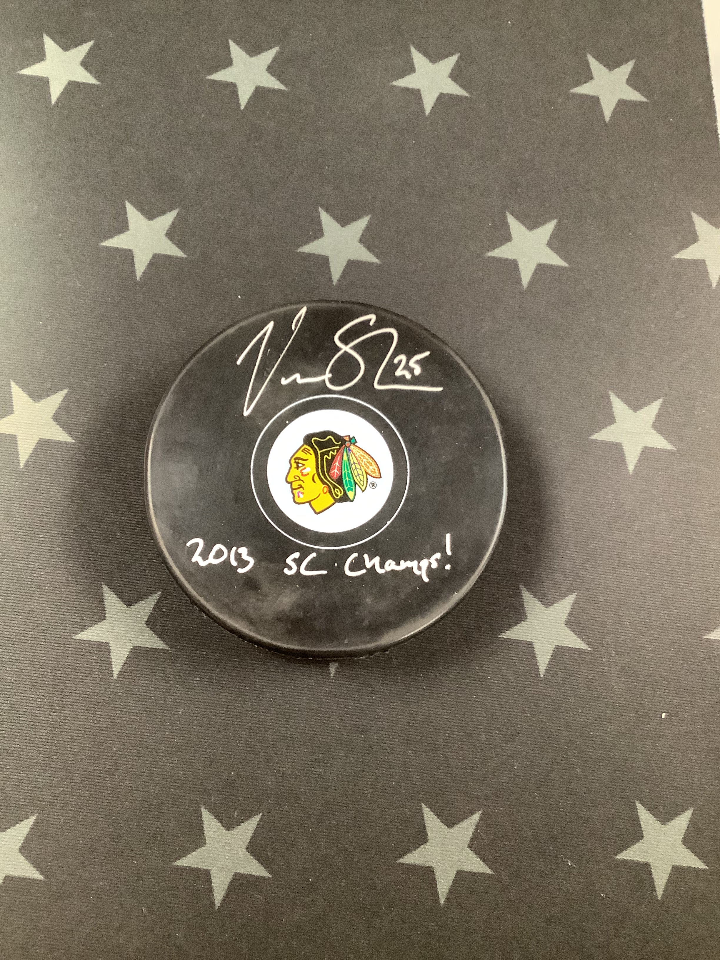 Viktor Stalberg Autographed Hockey Puck with Inscription - JSA Certified - Collectible NHL Memorabilia - Perfect for Hockey Fans, Sports Collectors, and Gift Giving