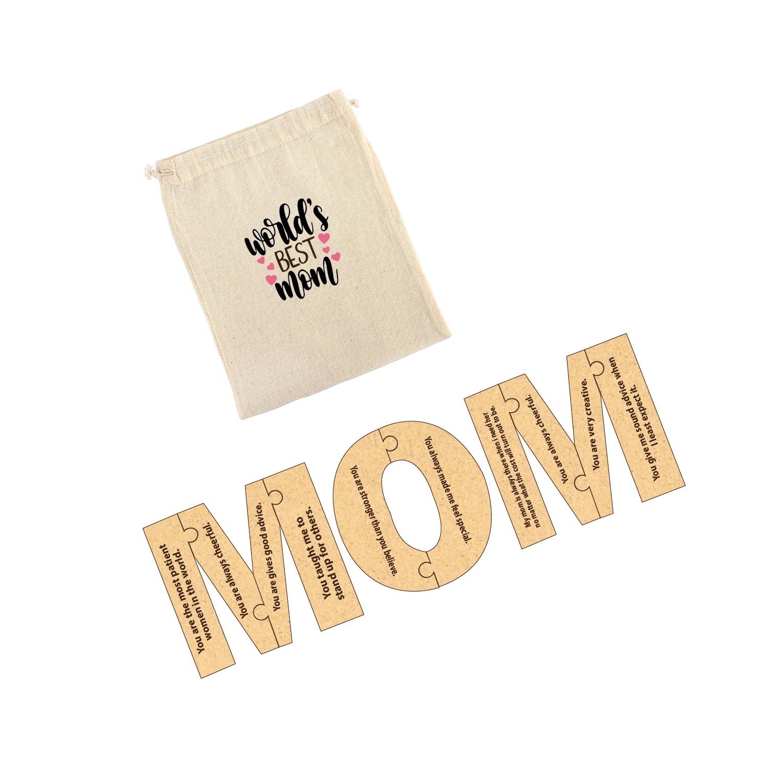 Best Wooden Puzzle Gift for Mom - Personalized Mother's Day Present - Thoughtful Keepsake for Mummy, Grandma & Loved Ones - Perfect for Birthdays, Anniversaries & Special Occasions