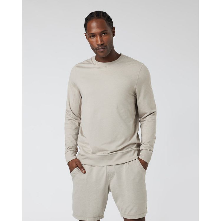 Vuori Men's Ponto Performance Crew - Lightweight & Breathable Workout Shirt for Gym, Running & Yoga | Moisture-Wicking Activewear Top for Men
