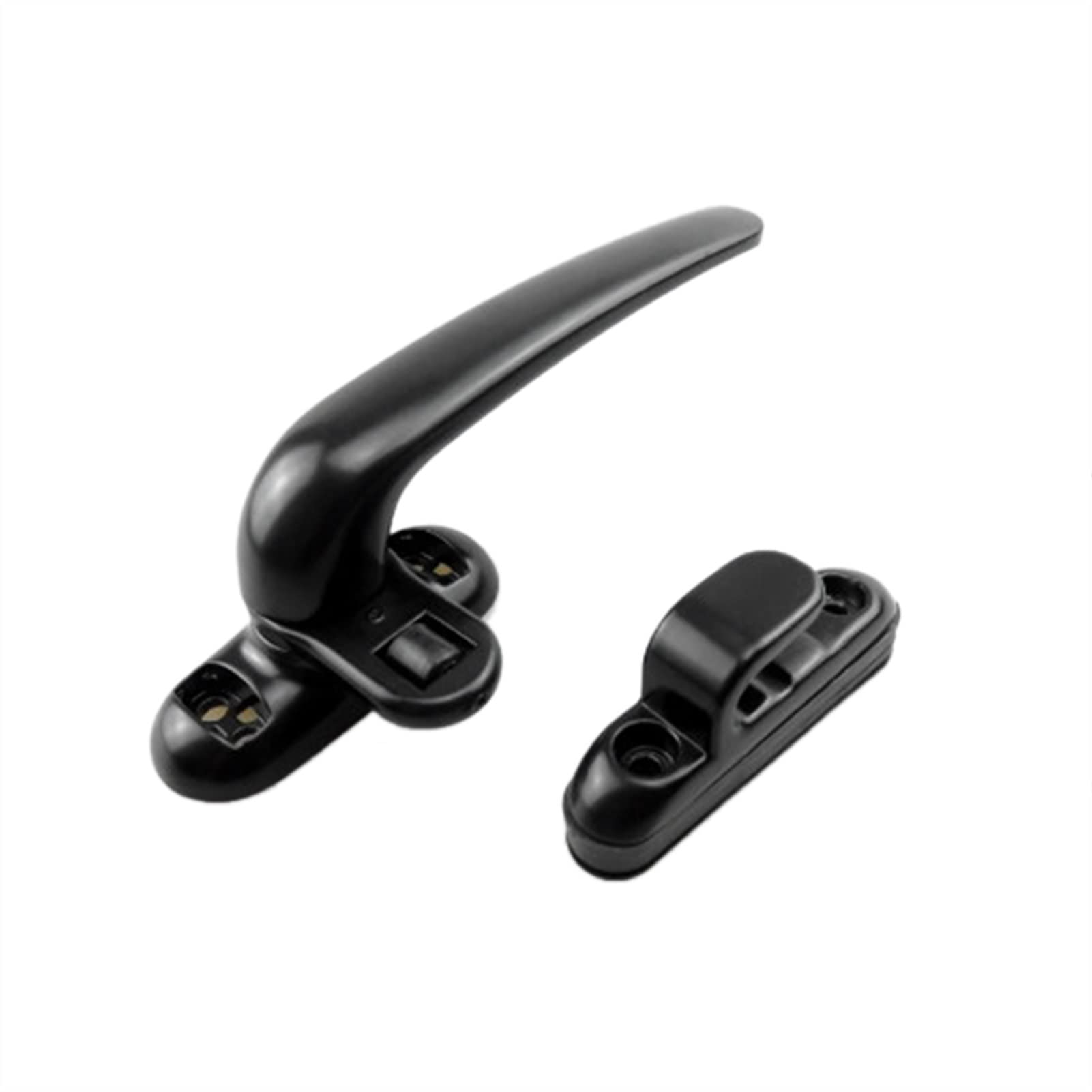 ZYEXINC Black Casement Window Lock Wheel Handle - Secure Door & Window Lock for Enhanced Home Safety - Perfect for Sliding Windows, French Doors & Patio Security