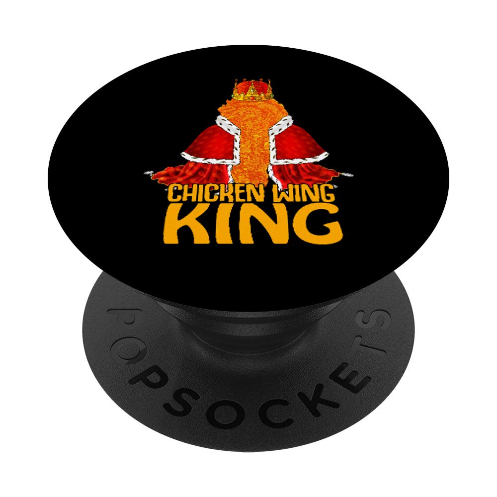Crispy Buffalo Chicken Wings Nuggets - Fast Food King PopSockets PopGrip | Swappable Phone & Tablet Grip for Secure Hold | Perfect for Game Nights, Parties & On-the-Go Snacking