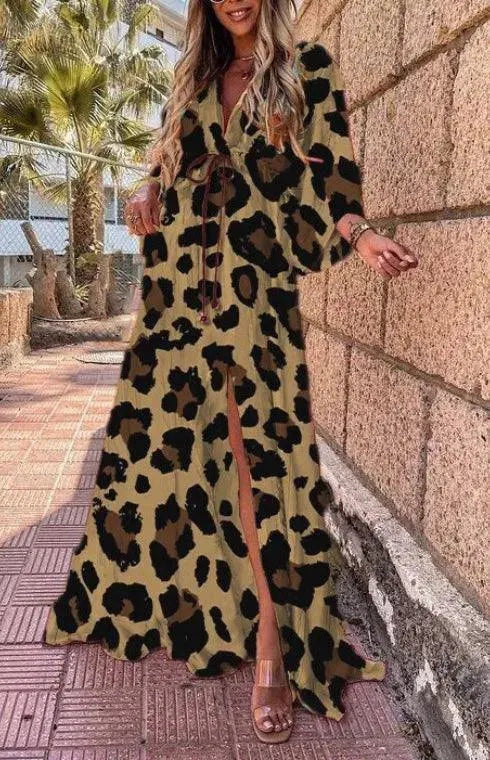 Women's Floral Print Chiffon Midi Dress - Elegant Summer Party & Wedding Guest Dress for Women