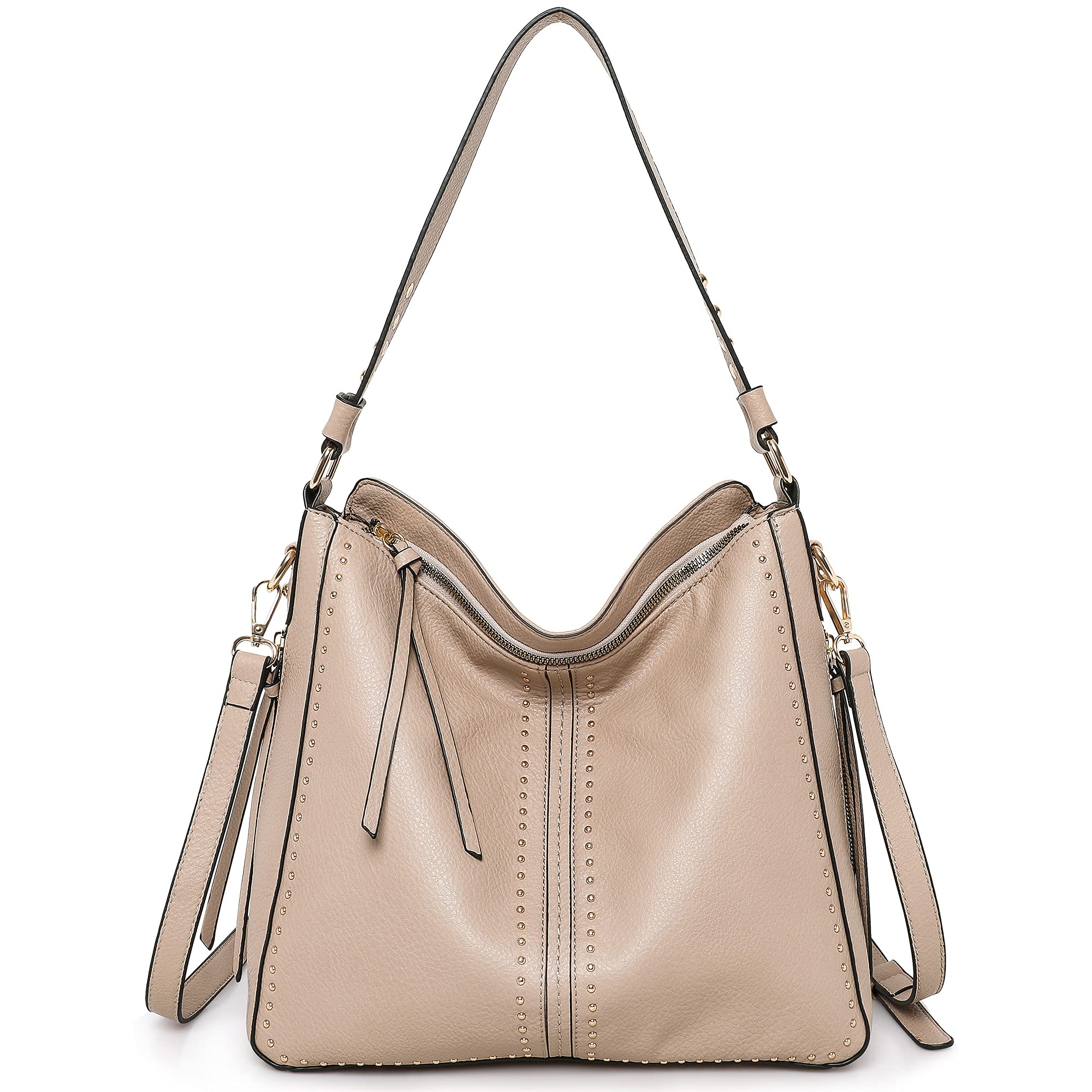 Montana West Women's Hobo Handbag - Large Concealed Carry Purse with Studded Detailing & Crossbody Strap | Fashionable Everyday Bag for Work, Travel & Shopping