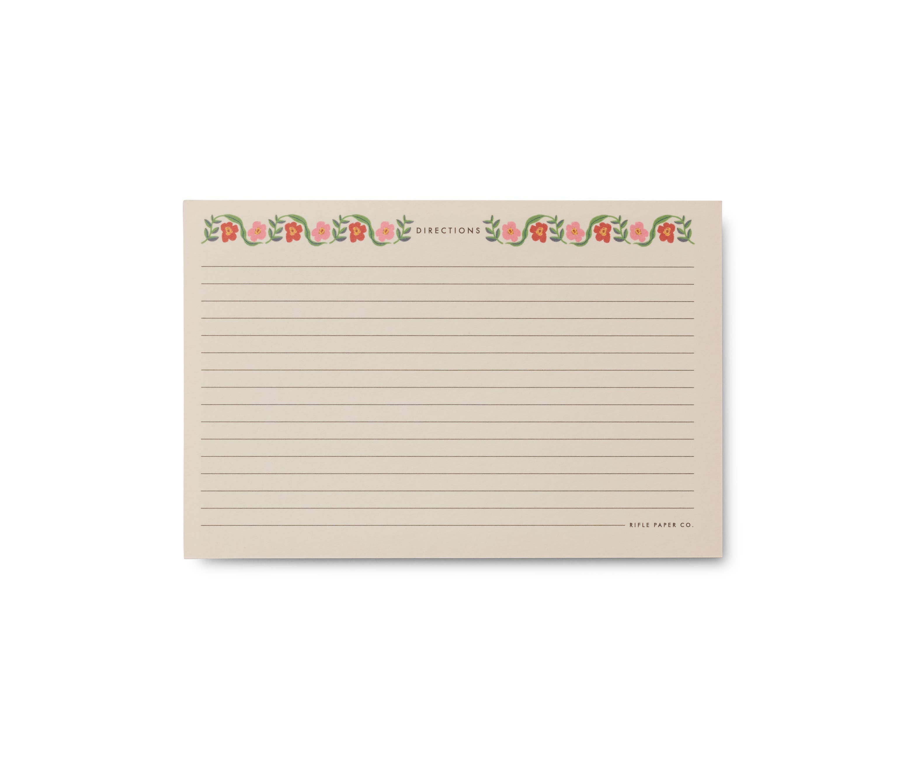 Cherry Farm Recipe Cards by Rifle Paper Co. - Vintage Floral Recipe Cards for Baking, Cooking & Meal Planning - Perfect for Kitchen, Gifts & Home Decor