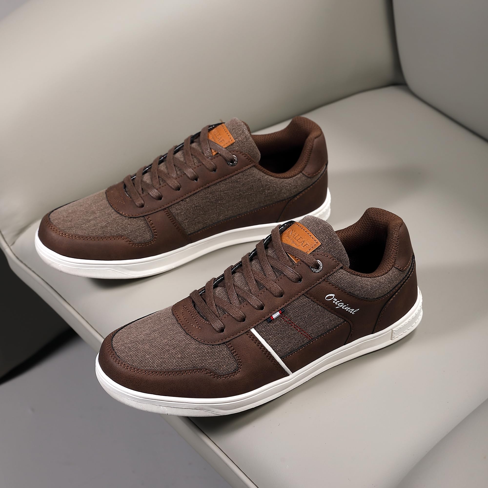 Men's Casual Sneakers - Classic Fashion Lace-Up Walking Shoes for Men | Comfortable Daily Wear, Gym, Travel & Outdoor Activities