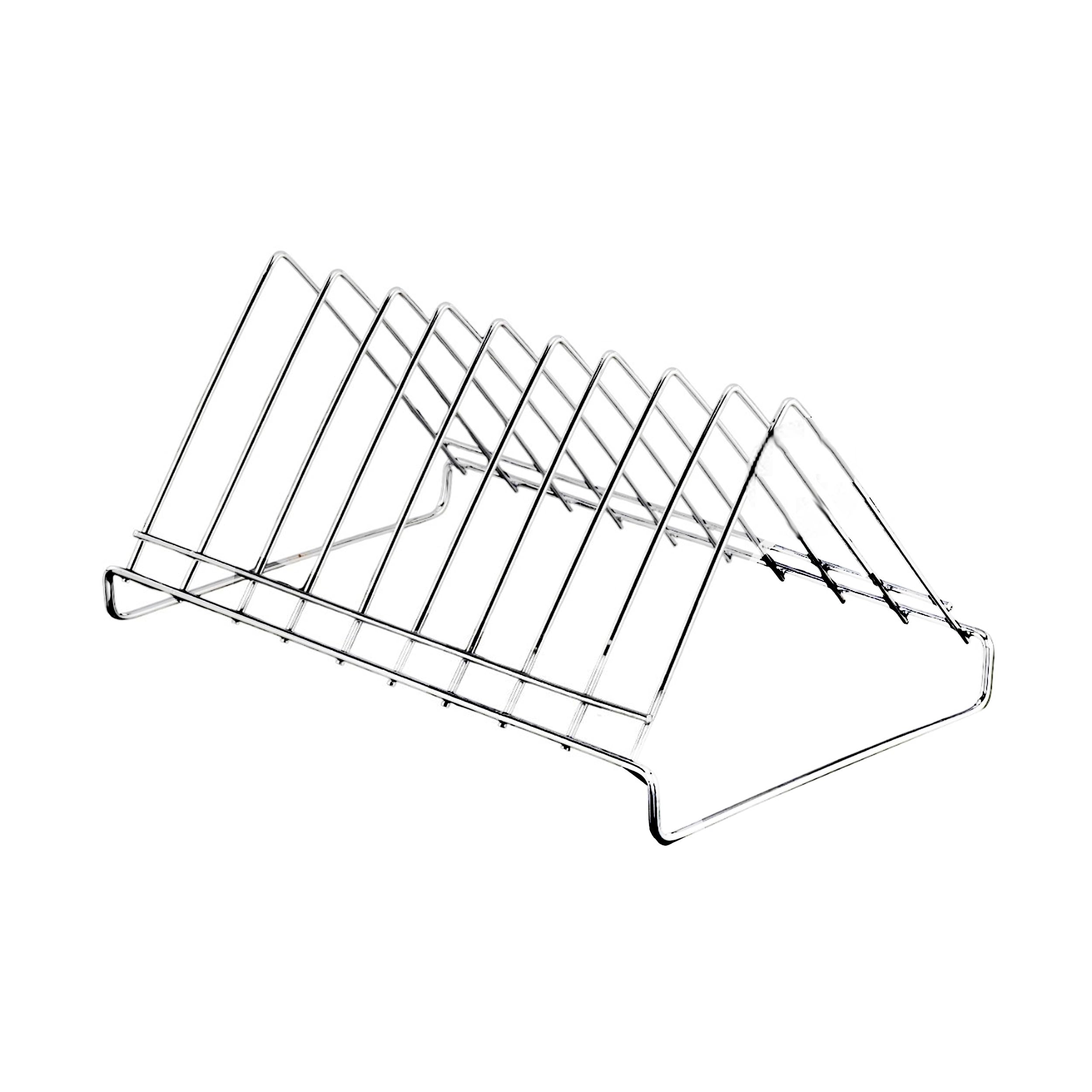 STANDIFY Stainless Steel Thali Rack - Durable Dish Rack & Plate Stand Organizer with Lid Holder - Perfect for Kitchen Countertop Storage & Utensil Organization