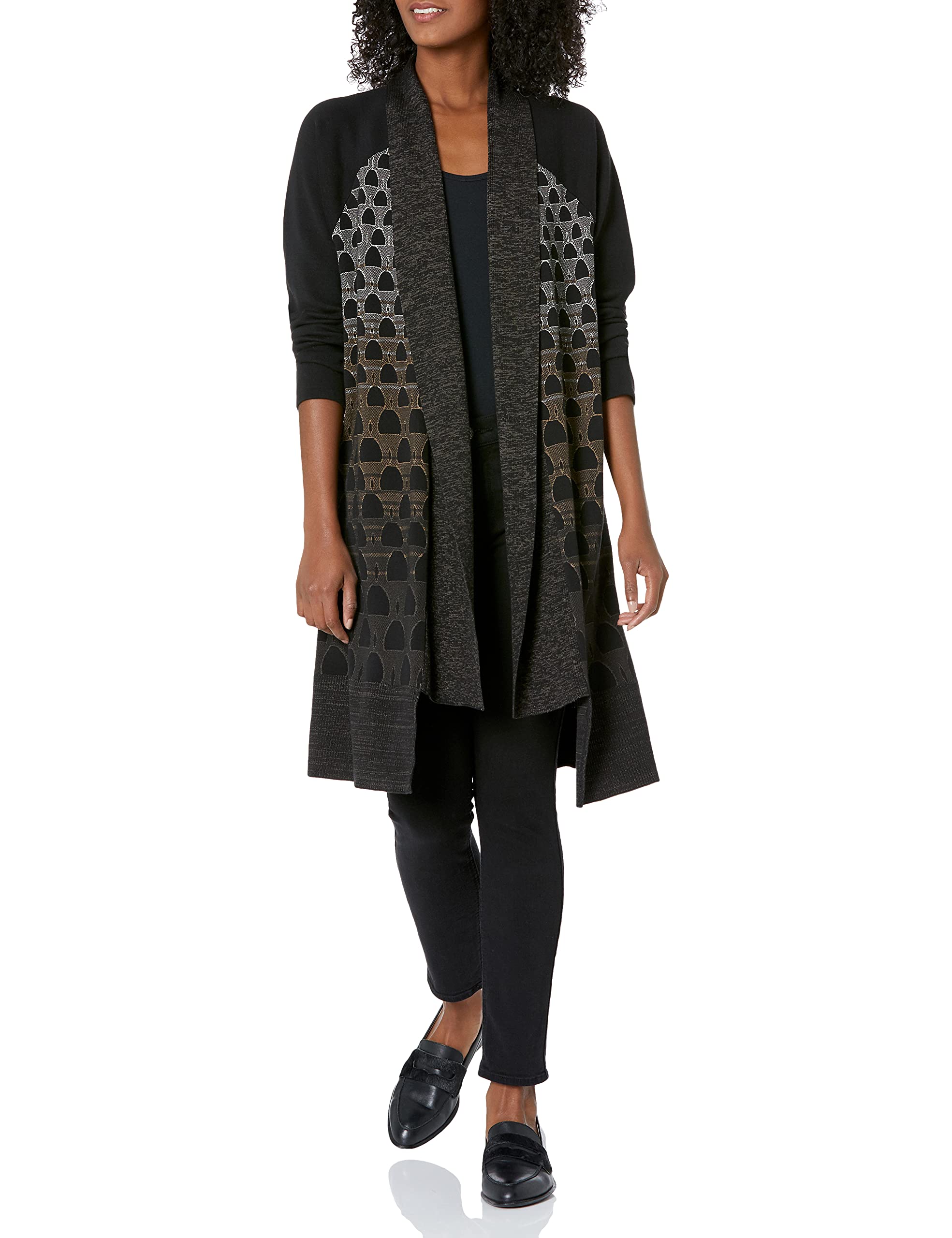 NIC+ZOE Women's Wild Country Cardigan Sweater - Cozy Knit Long Sleeve Open Front Cardigan for Casual Wear, Office & Fall Outfits