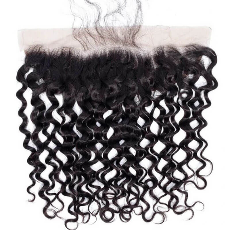 Eullair Water Wave Bundles with Closure 3/4 PCS - 4x4 5x5 6x6 HD Lace Closure - Perfect for Natural-Looking Hairstyles, Weaves & Extensions for Women