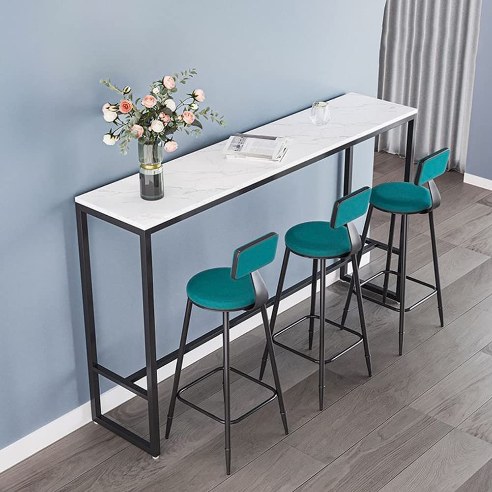 KWOKING Scandinavian Nordic Style Iron Bar Stool Set of 8 - 30