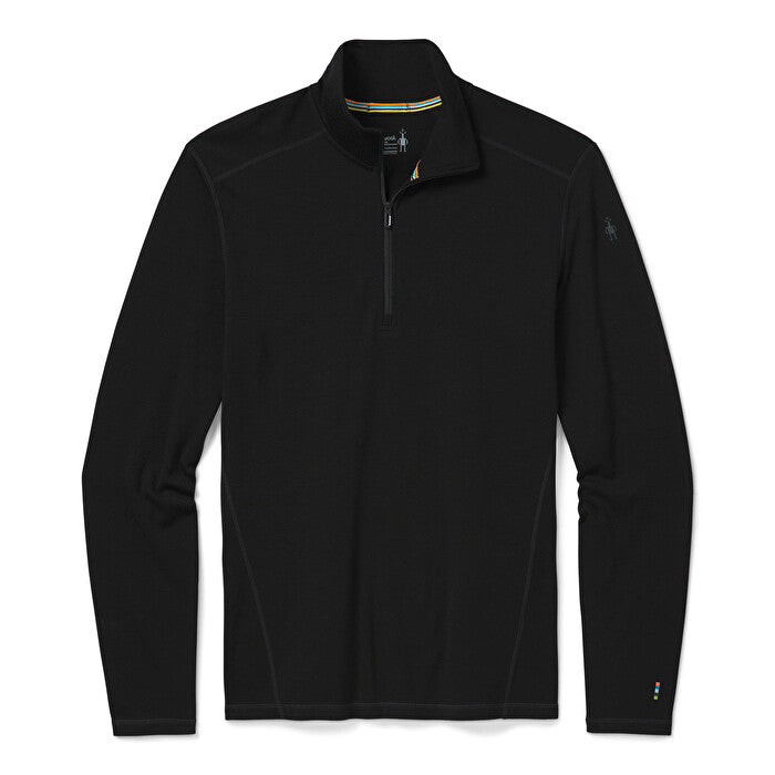 Smartwool Men's Classic Thermal Merino Wool Base Layer Top - 1/4 Zip Midweight Long Sleeve Shirt for Hiking, Skiing & Cold Weather Activities