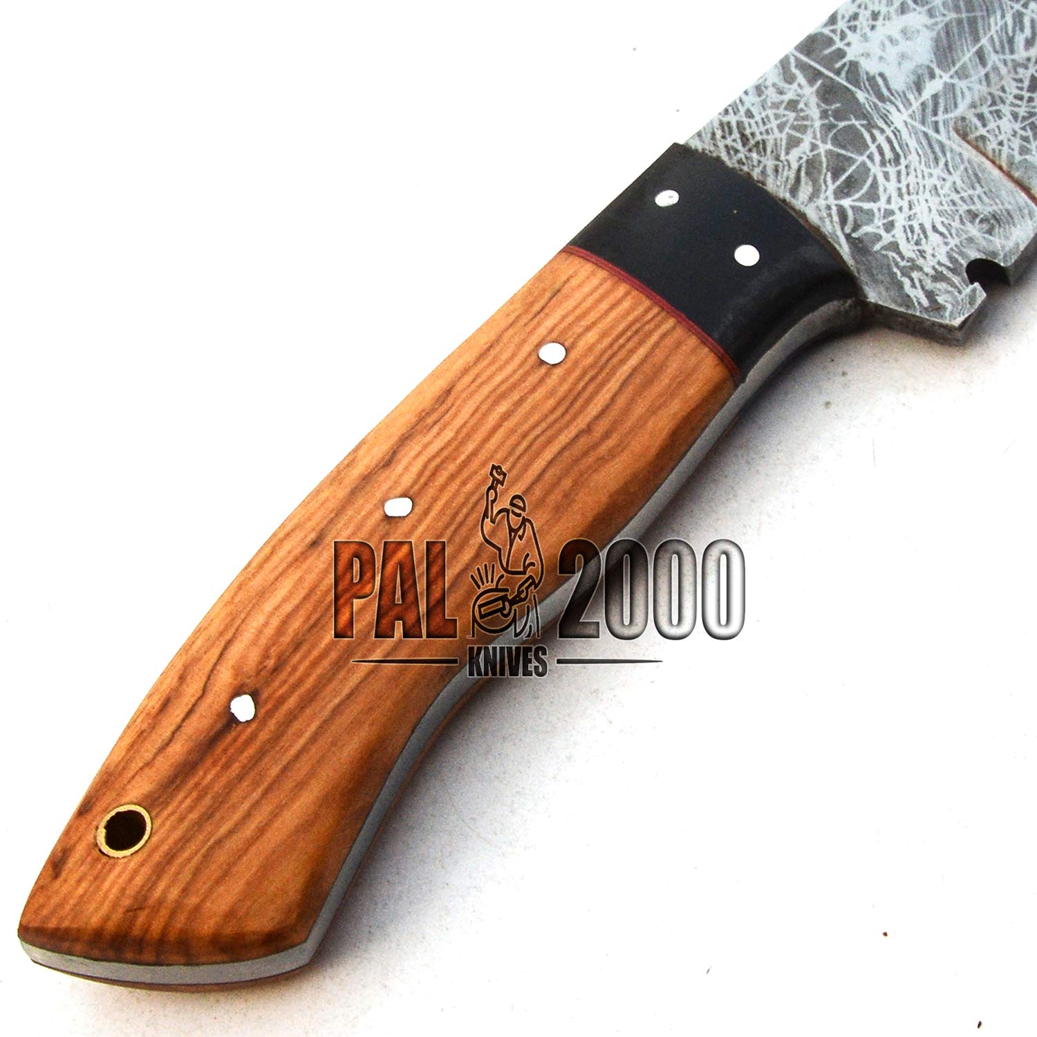 Premium Damascus Steel Custom Knives - Handcrafted Chef Knife with Leather Sheath (SNTS-9729) - Perfect for Outdoor Camping, Hunting & Kitchen Use
