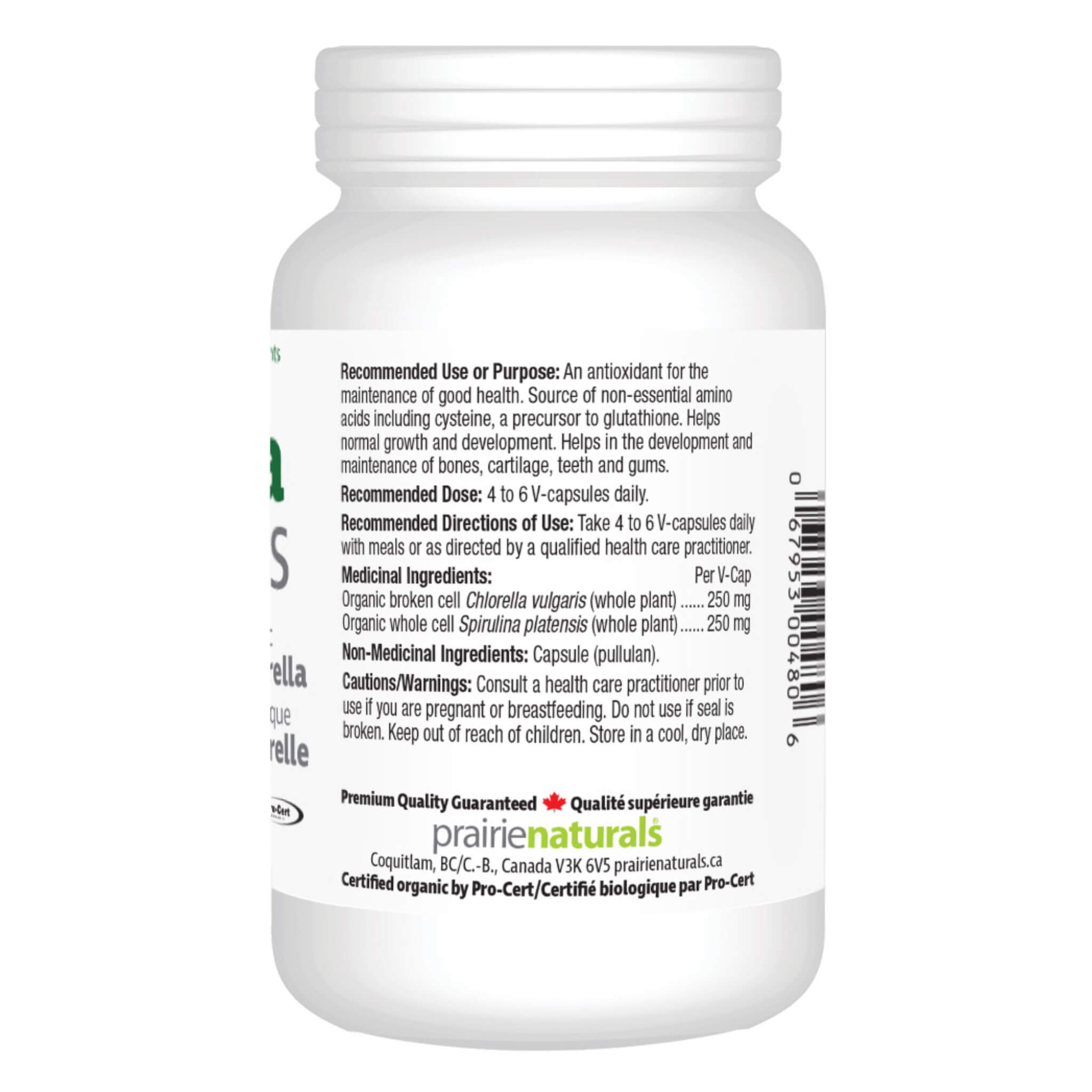 Organic Aqua Greens Superfood Capsules - Premium Algae & Spirulina Supplement for Detox & Energy Boost - Perfect for Daily Wellness & Immune Support