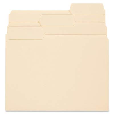 SMEAD SMD10395 Super Tab Guide Height Reinforced File Folders - Heavy Duty Hanging Folders for Office, School, Home Organization & Document Storage
