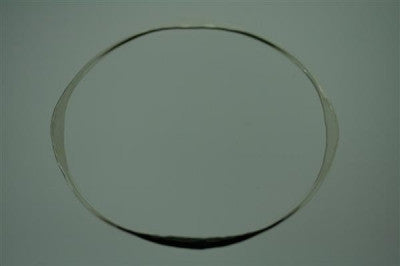 Vintage Narrow Flattened Bangle Bracelet - Distressed Silver Bangle for Boho Chic & Casual Outfits - Perfect for Layering & Everyday Wear