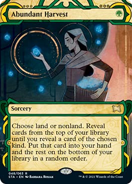 Magic: The Gathering - Abundant Harvest Foil Etched Card - Strixhaven: Mystical Archives - Collectible Trading Card Game for MTG Players & Deck Builders - Perfect for Tournaments & Casual Play