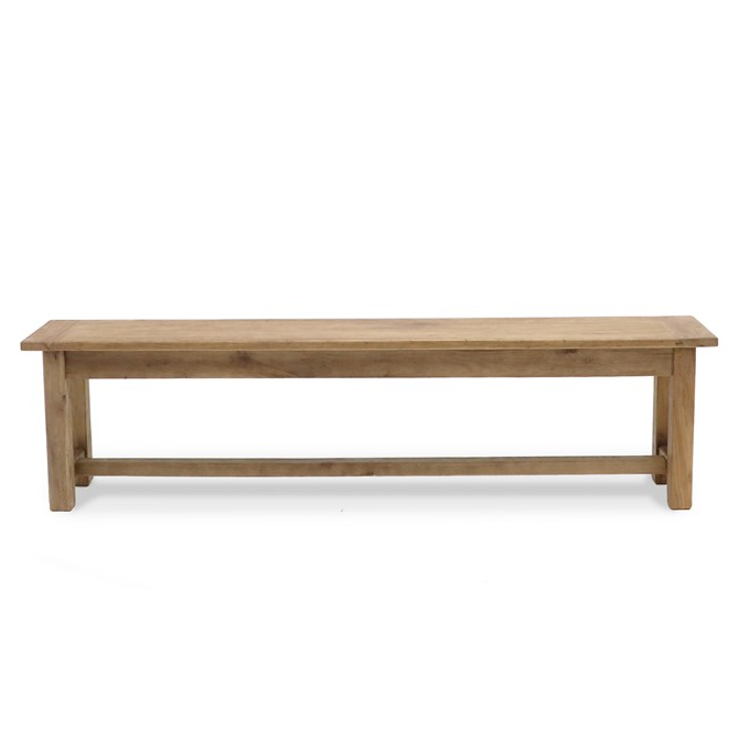 160cm Elm Wood Bench Seat - Rustic Solid Wood Entryway Bench for Hallway, Living Room & Bedroom - Perfect for Home Decor, Storage & Seating
