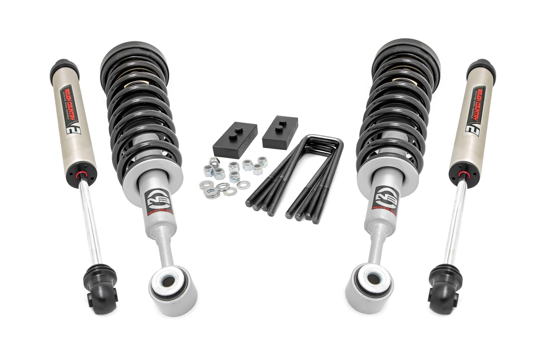 2.5 Inch Lift Kit for Ford F-150 2WD (2004-2008) - Heavy Duty N3 Struts & V2 Shocks - Off-Road Suspension Upgrade for Better Ground Clearance & Performance