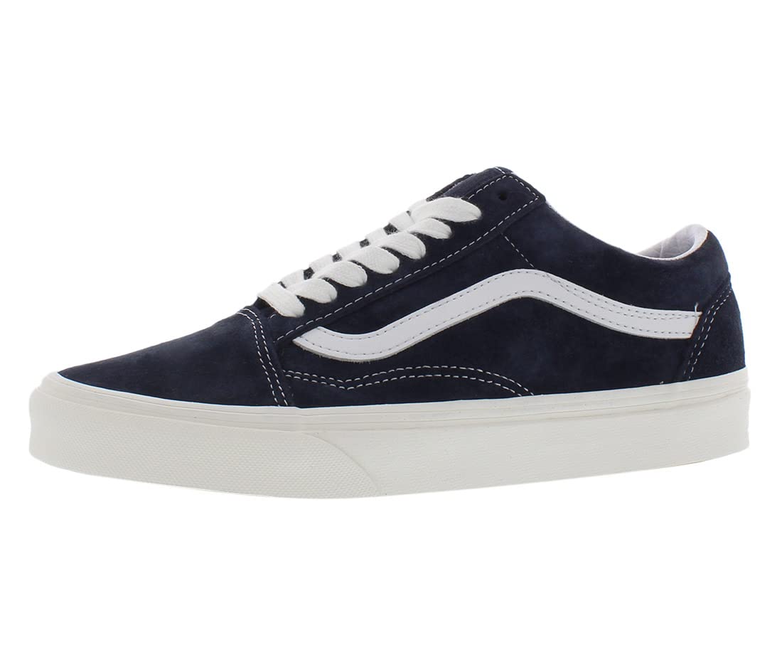 Vans Old Skool Classic Skate Shoes for Men & Women | Pig Suede/White Color | US Men's 5 / Women's 6.5 | Comfortable Sneakers for Skateboarding, Casual Wear & Street Fashion