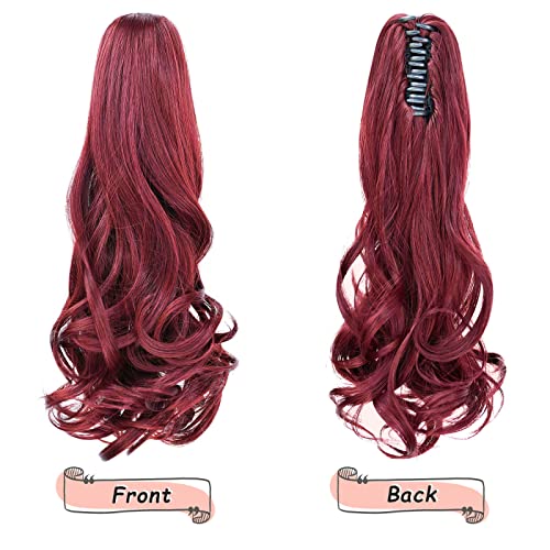 Natural Wavy Ponytail Hair Extension for Women - Clip-in Synthetic Hairpiece for Volume & Length - Perfect for Parties, Weddings & Everyday Styling
