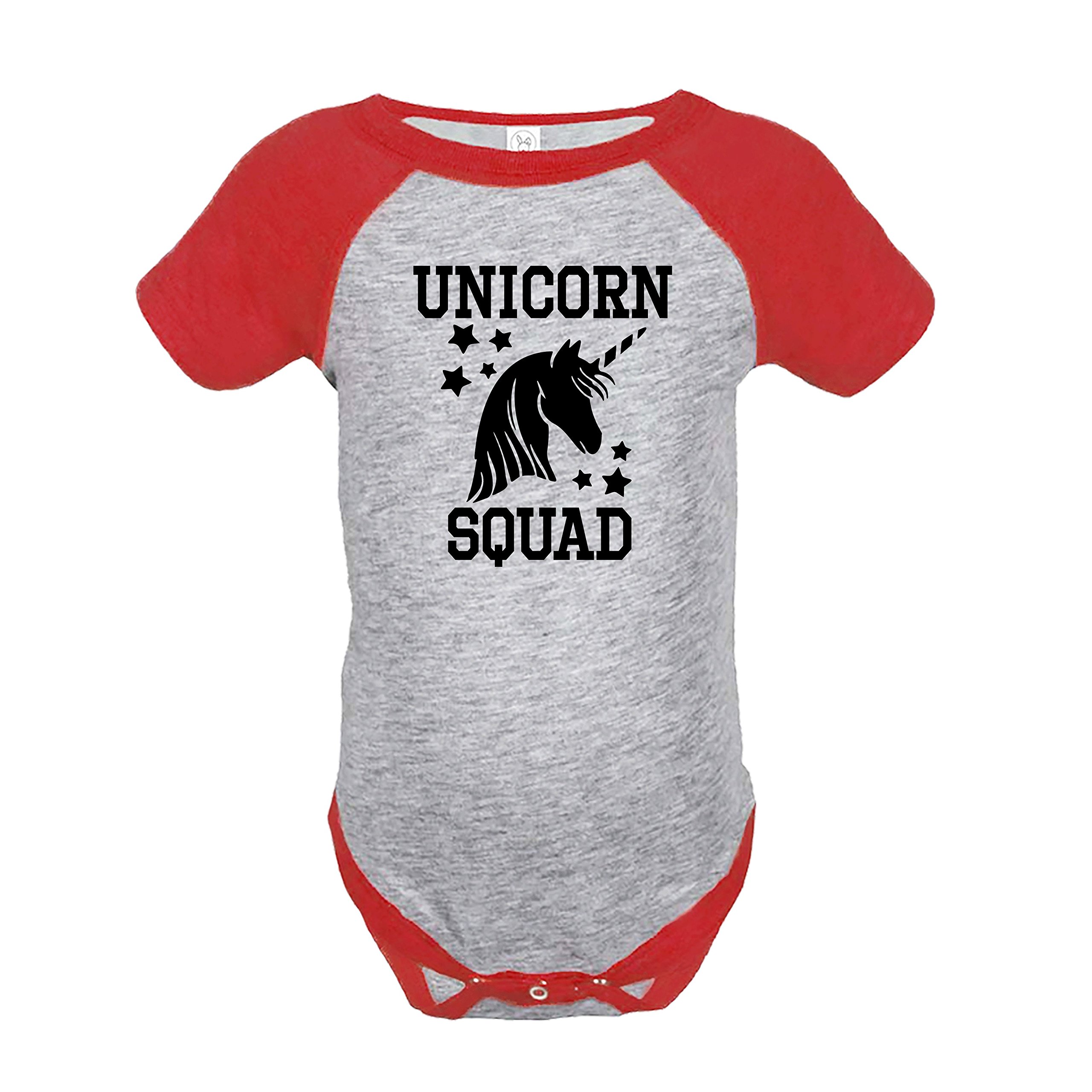 7 ate 9 Apparel Kids Unicorn Squad One-Piece Romper - Red Cotton Pajamas for Girls | Perfect for Sleepovers, Birthday Parties & Playtime