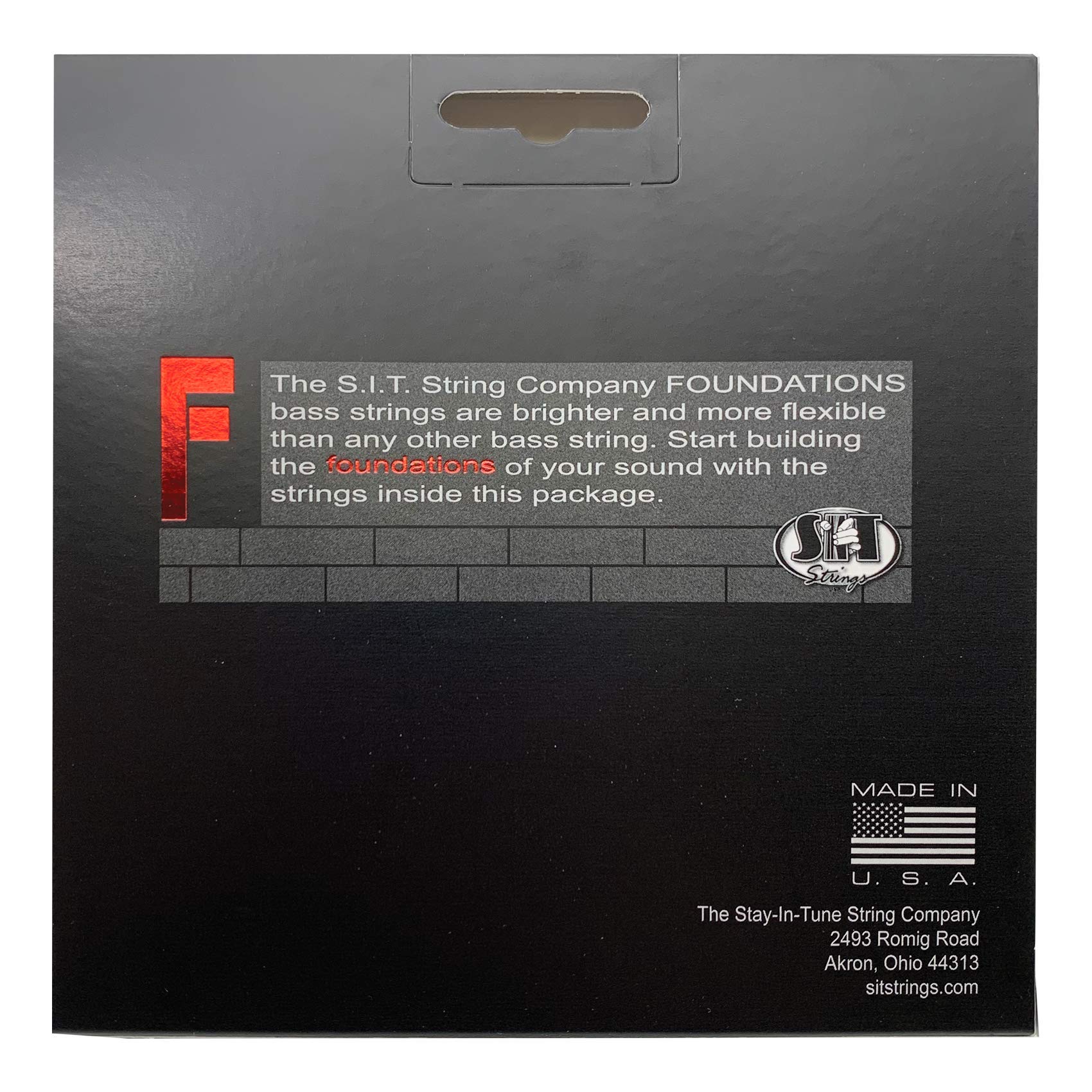 S.I.T. Foundations Nickel Bass Guitar Strings - 5-String Medium-Light (45-125) for Professional Bass Players | FN545125L | Perfect for Jazz, Rock & Studio Recording