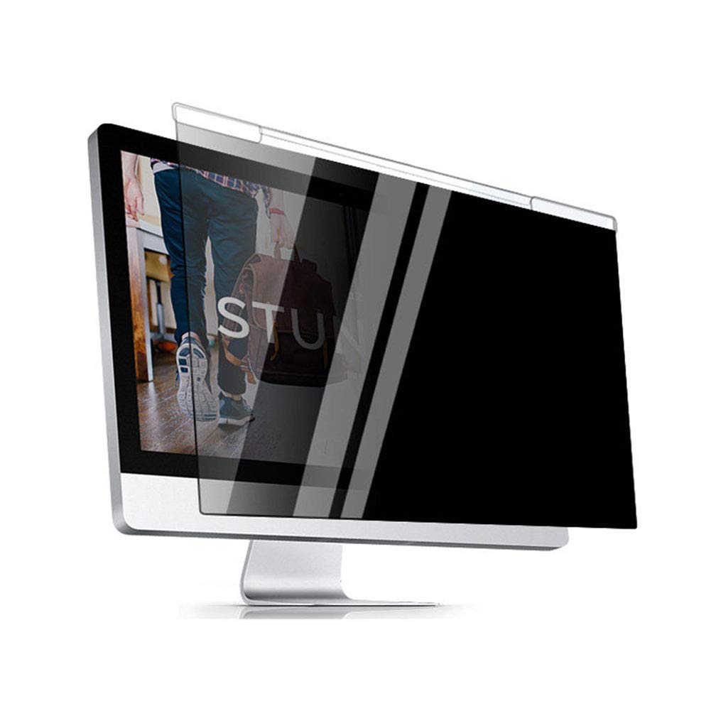 27in Removable Computer Privacy Screen - Anti-Glare Anti-Scratch Film Protector for Monitors (612.6356mm) | High Clarity, Easy On/Off Hanging Frame | Protects Confidential Data | Perfect for Office, Home & Public Workspaces