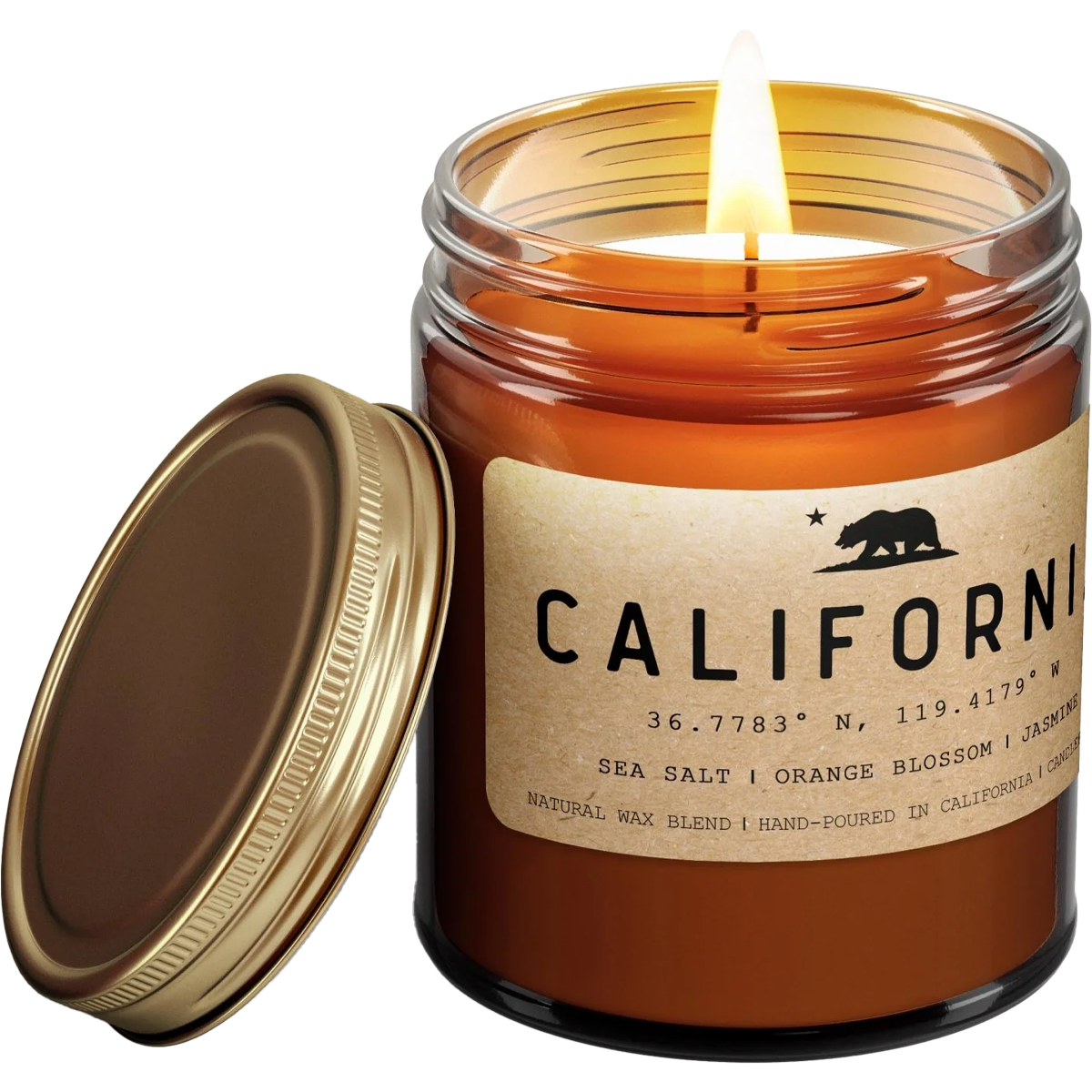 California Golden State Candle - Handmade Soy Wax Aromatherapy Candles for Home Relaxation, Gifts & Decor | Perfect for Bedroom, Bathroom, Yoga and Meditation Spaces