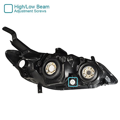 Honda Civic JDM 2/4 Door Smoke Lens Headlights Pair - Left & Right Side Replacement for Improved Night Visibility - Perfect for Street Racing & Car Customization
