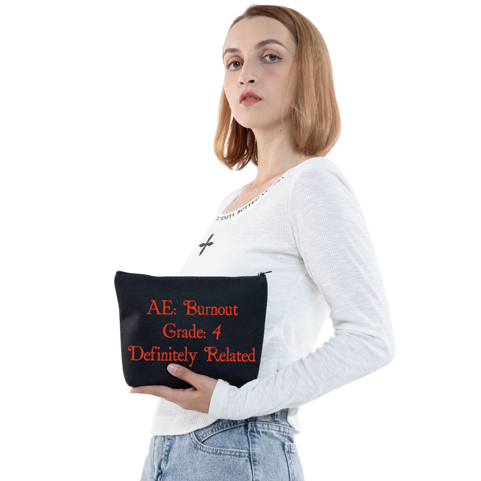 JNIAP Clinical Research Coordinator Makeup Bag - Perfect Gift for Clinical Instructors, Nurses & Researchers - Durable Canvas Tote for Medical Professionals (Great for Conferences & Daily Use)