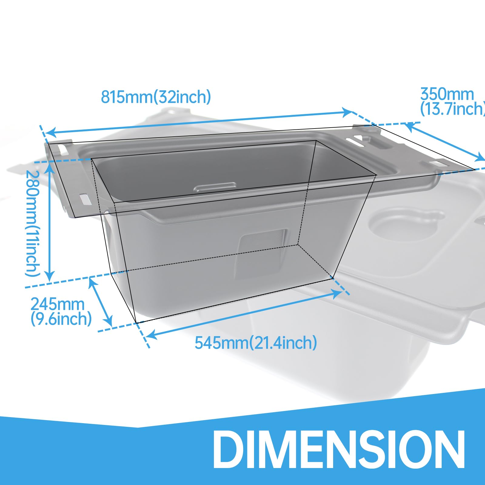 2015-2024 Kawasaki Mule PRO-FX/FXR/FXT/DX/DXT Underseat Storage Box Organizer - Replacement for 99994-1463 | Durable Under Seat Storage Bin Set for Tools & Accessories | Perfect for Off-Road Adventures & Farm Work