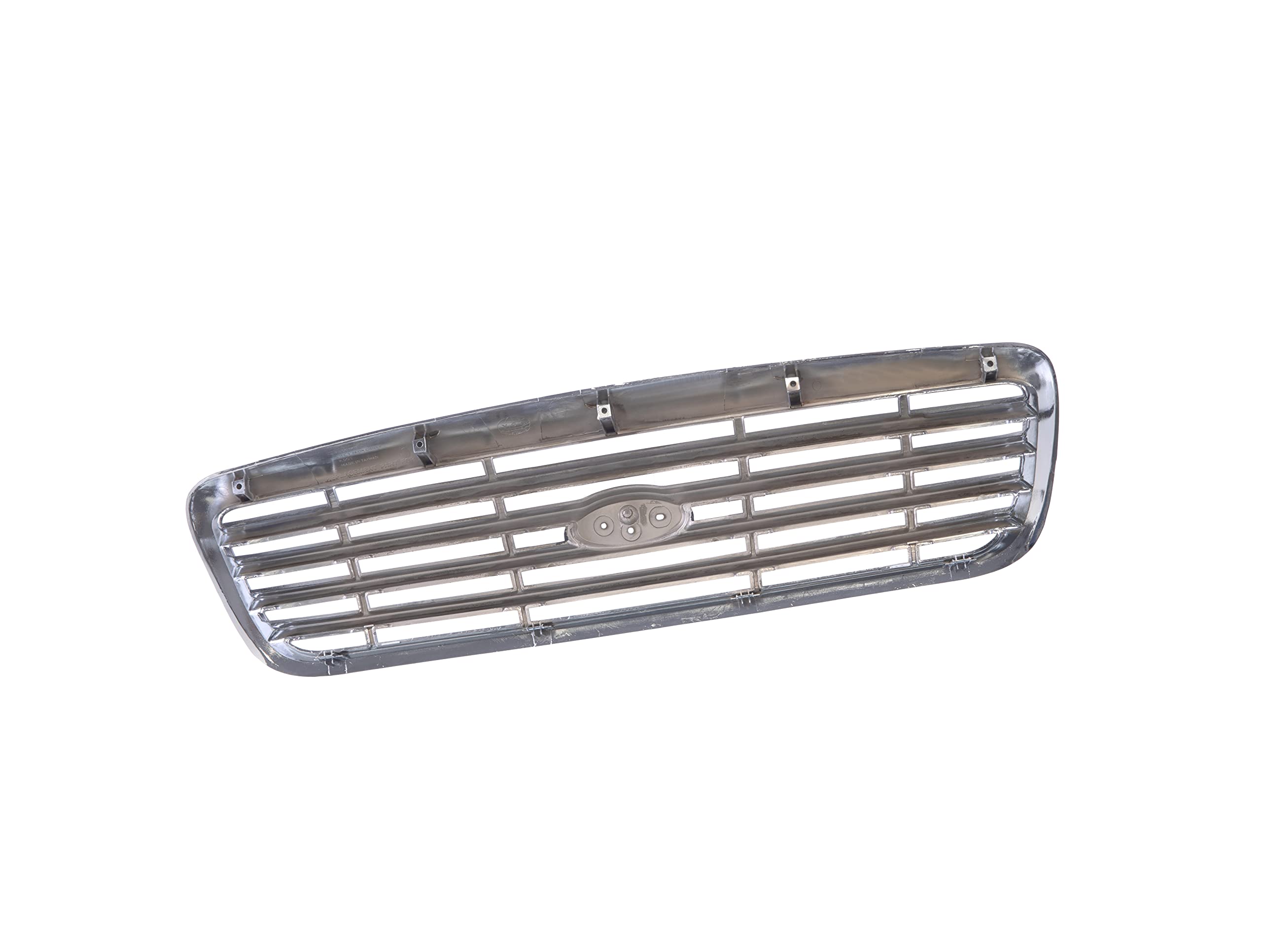 Chrome & Gray Front Grille Assembly Compatible with 1998-2011 Ford Crown Victoria - FO1200346 F8AZ8200AA - Perfect for Car Restoration & Custom Upgrades