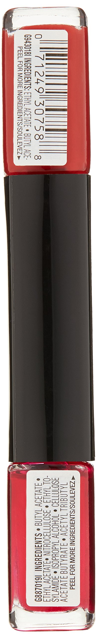 L'Oréal Paris Infallible Longwear Nail Polish - Double Entendre, 0.34 Fl Oz | Chip-Resistant, High Shine Formula for Salon-Quality Manicures at Home | Perfect for Everyday Wear, Special Occasions & Professional Nail Looks