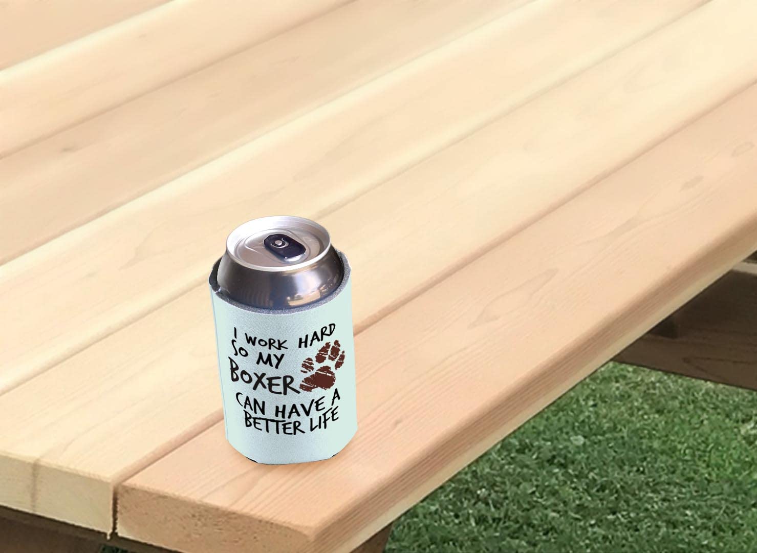 96-Pack Paw Print Can Coolers for Beer & Soda - Perfect Gifts for Dog Lovers & Boxer Owners - Keep Drinks Cold at BBQs, Parties & Outdoor Adventures