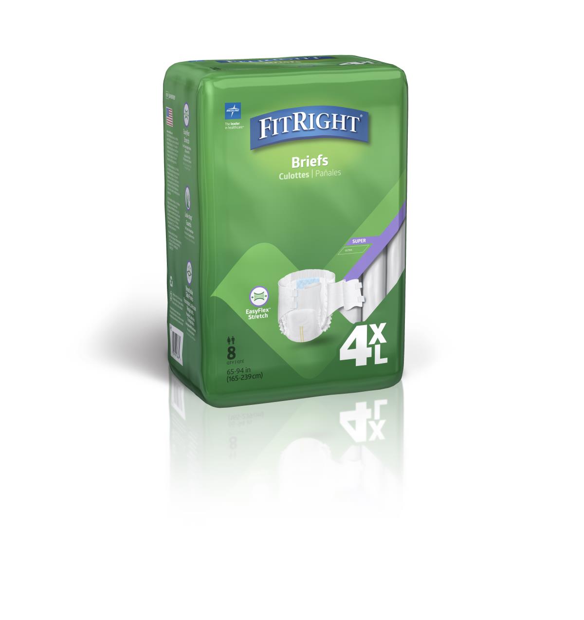 Baribrief Bariatric Adult Incontinence Briefs for Waist Size 65-94 - Heavy Absorbency, Leakproof Protection for Overnight & Daytime Use - Ideal for Elderly Care, Post-Surgery & Mobility Challenges