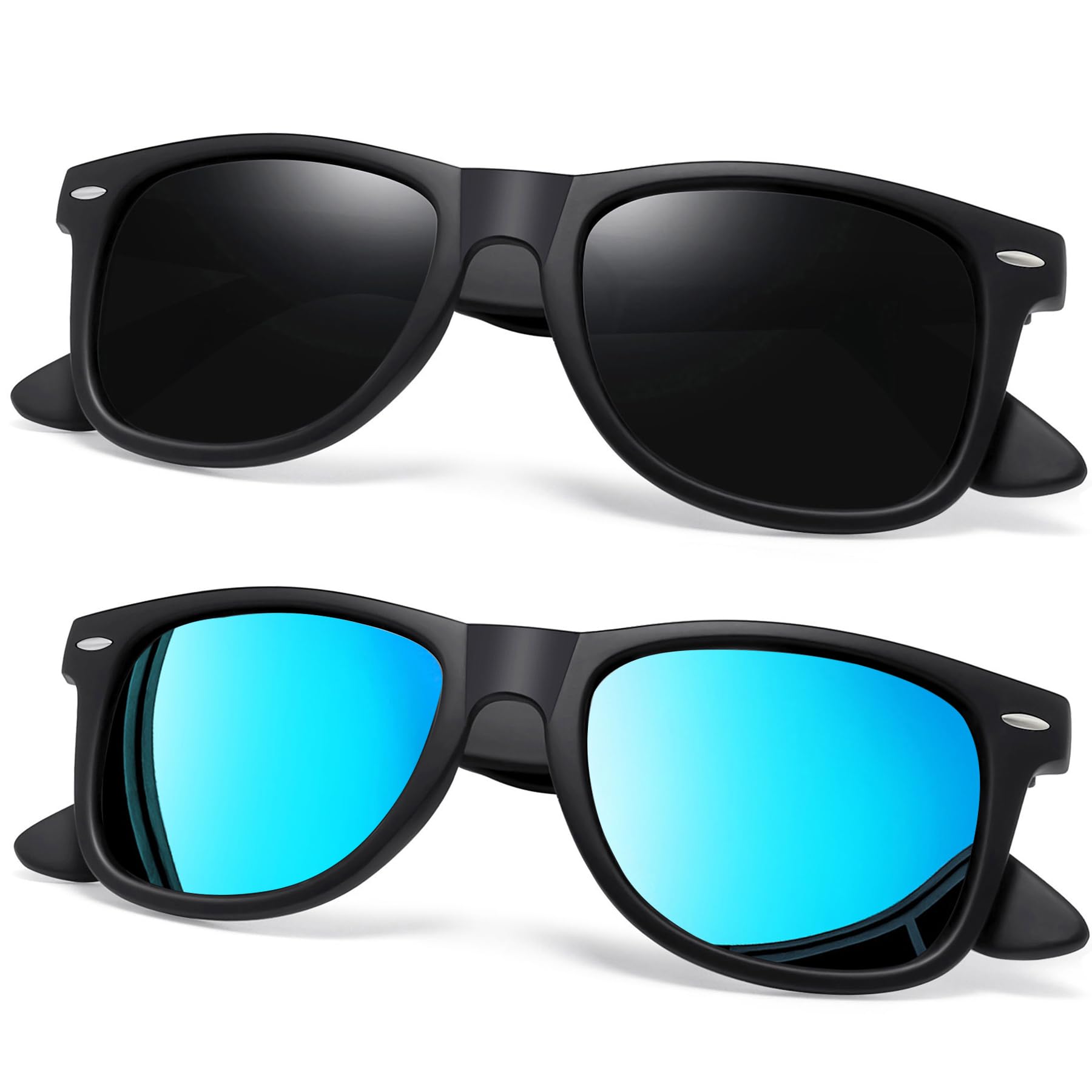 Joopin Square Polarized Sunglasses for Men & Women - 100% UV Protection, Trendy Designer Shades for Outdoor, Driving, Beach & Fashion