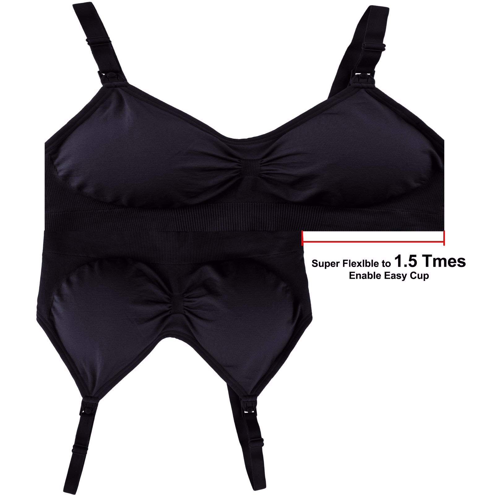 GXXGE Women's Push Up Nursing Bra - Seamless Maternity Bra for Breastfeeding & Sleep - Comfortable Wireless Bralette for Pregnancy & Nursing Moms | Perfect for Daily Wear, Nighttime Comfort & Postpartum Recovery
