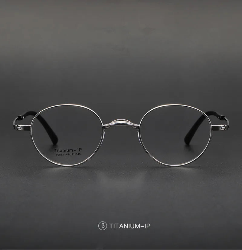 Stylish Unisex Titanium Eyeglasses - Oval Square Full Rim Frame 80832 | Lightweight & Durable for Work, Reading & Everyday Wear