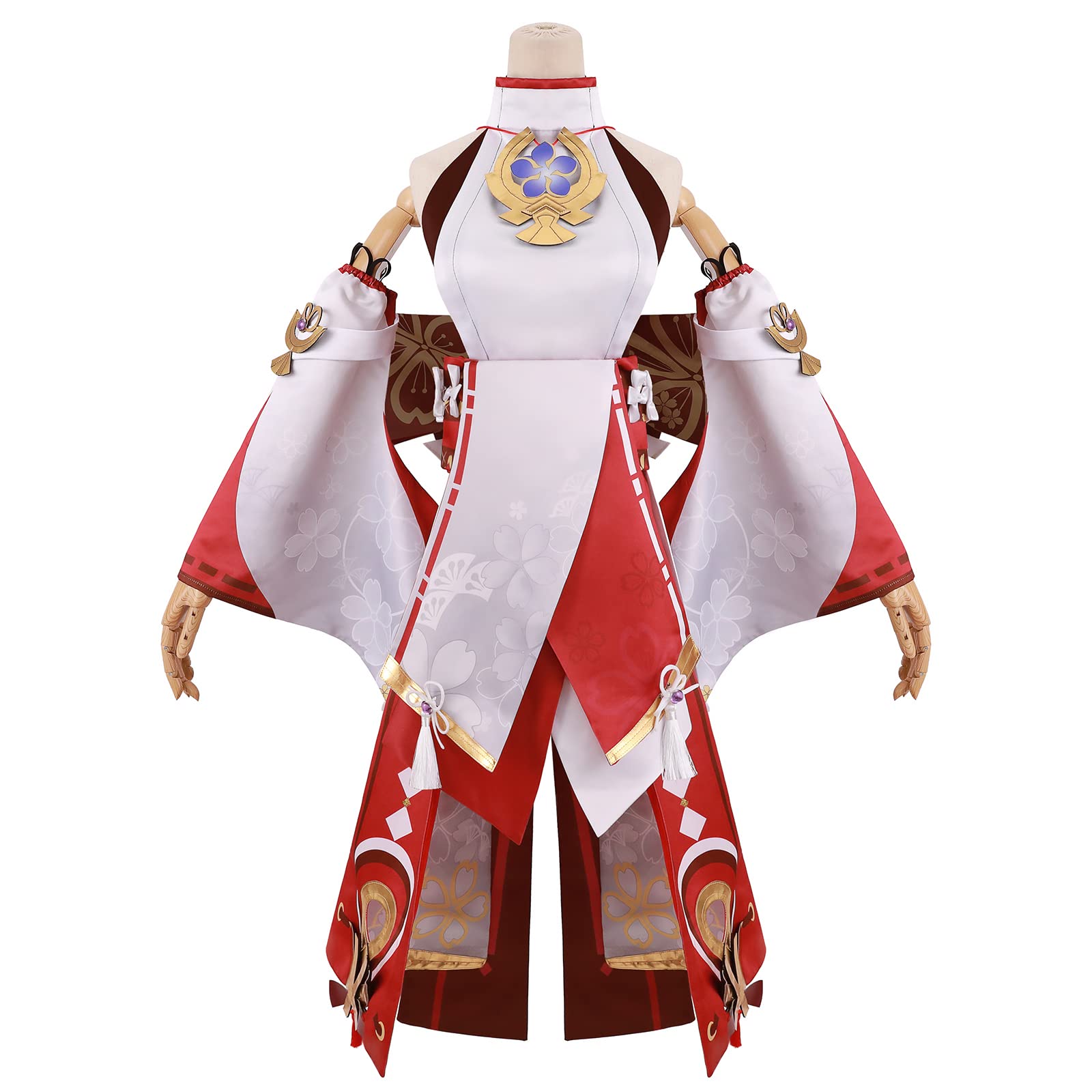 Premium Yae Miko Cosplay Costume Full Set - Genshin Impact Lady Yae Outfit for Halloween, Anime Conventions & Themed Parties