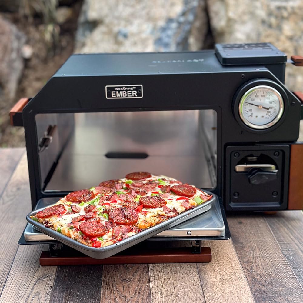 InstaFire Ember Oven - Compact Portable Camping Stove for Off-Grid Cooking, Emergency Preparedness & Outdoor Adventures - Perfect for Backpacking, Hiking, and Survival Situations
