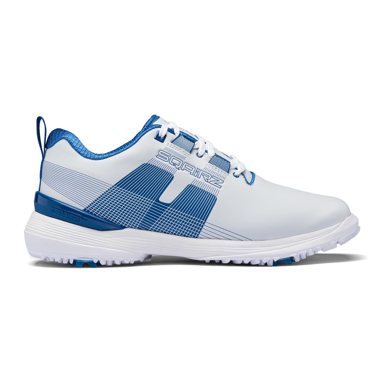 SQAIRZ Velo Men's Spiked Golf Shoes - Waterproof Athletic Golf Footwear with Replaceable Spikes for Balance & Performance | Perfect for Golf Tournaments, Driving Range & Outdoor Sports