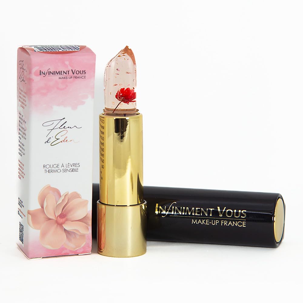 Infiniment Vous Long Lasting Matte Lipstick - Fleur D'Eden Transfer Proof Lip Color, French Makeup for Women, Hydrating Lip Balm | Perfect for Daily Wear, Date Night & Special Occasions