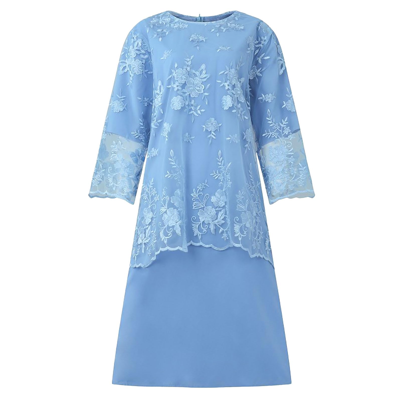 Elegant Floral Lace Mother of The Bride Dress - Plus Size Formal Evening Gown for Wedding Guest & Grandmother | Perfect for Weddings, Parties & Special Occasions