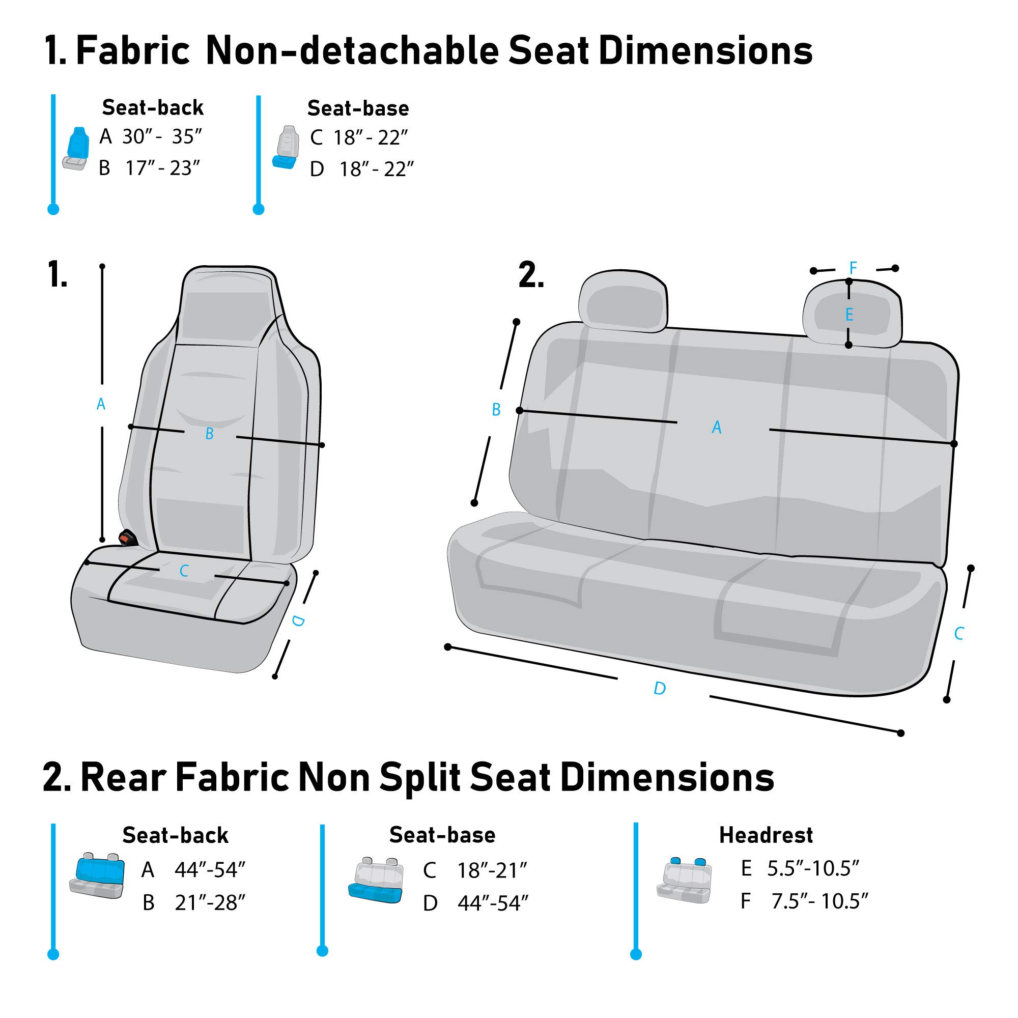 FH Group Universal Purple Car Seat Covers - SUV, Sedan, Van for Comfort & Style