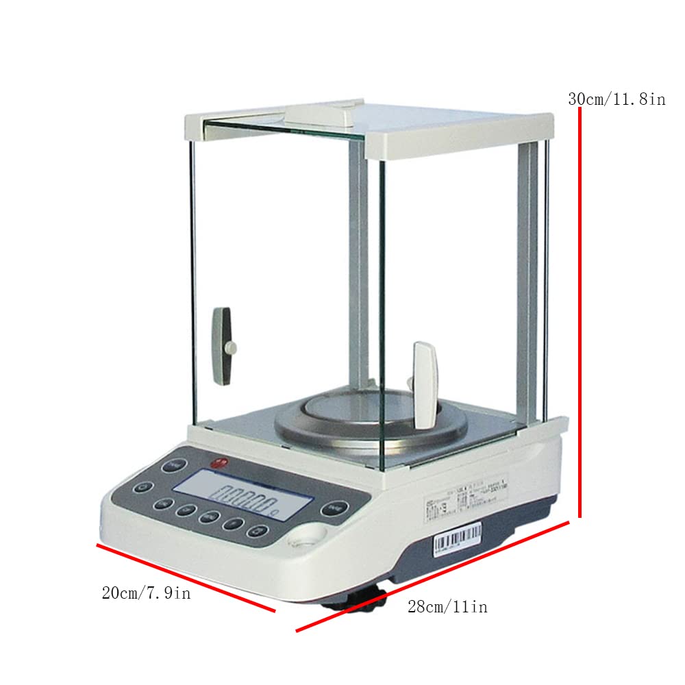 High Precision 0.1mg/120g Digital Analytical Balance - 110V Lab Scale with LCD Display, Calibration & Piece Count Function - Perfect for Scientific Research, Jewelry Weighing & Pharmaceutical Measurements