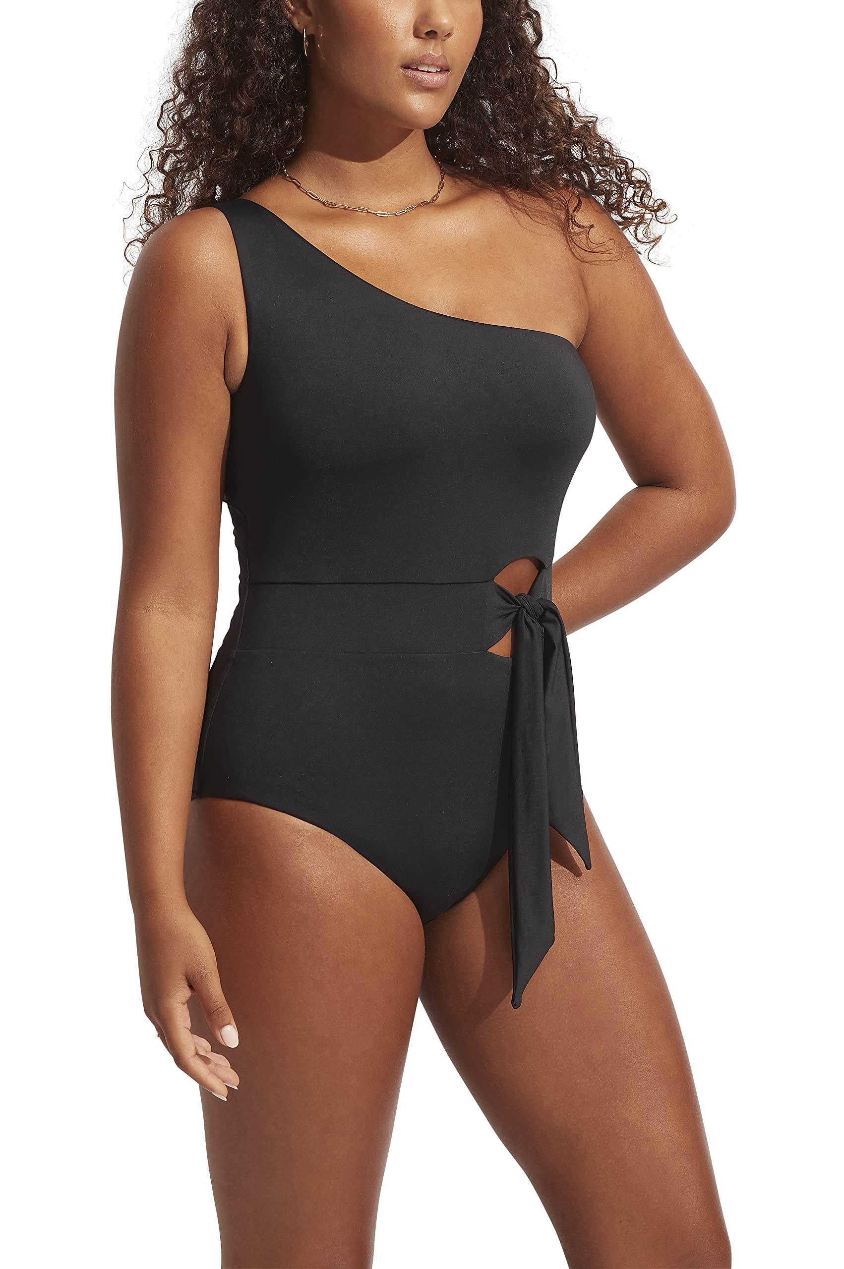 Seafolly Women's One Piece Swimsuit with Shoulder Straps - Stylish & Comfortable Bathing Suit for Beach, Pool, and Vacation