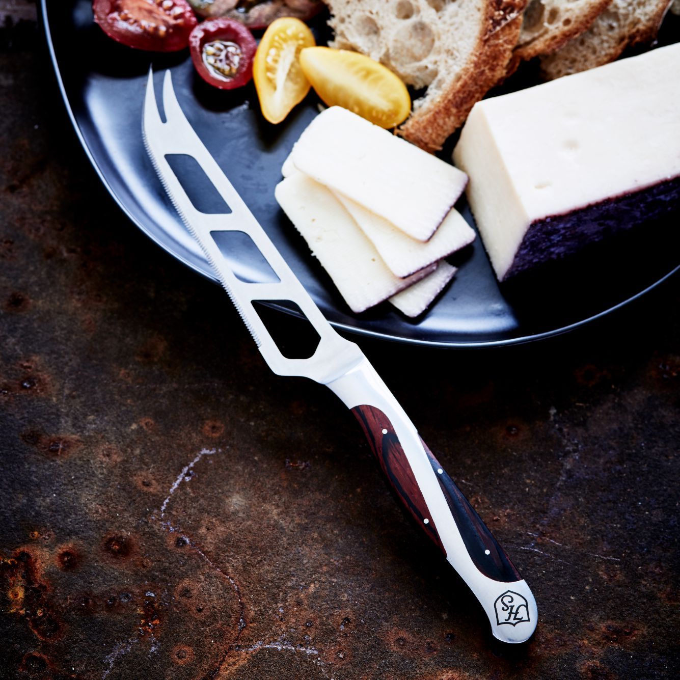 Hammer Stahl 5-Piece Cheese Knife Set - Stainless Steel Cheese Slicer & Knives for Hard & Soft Cheeses - Perfect for Charcuterie Boards, Wine Pairings & Entertaining