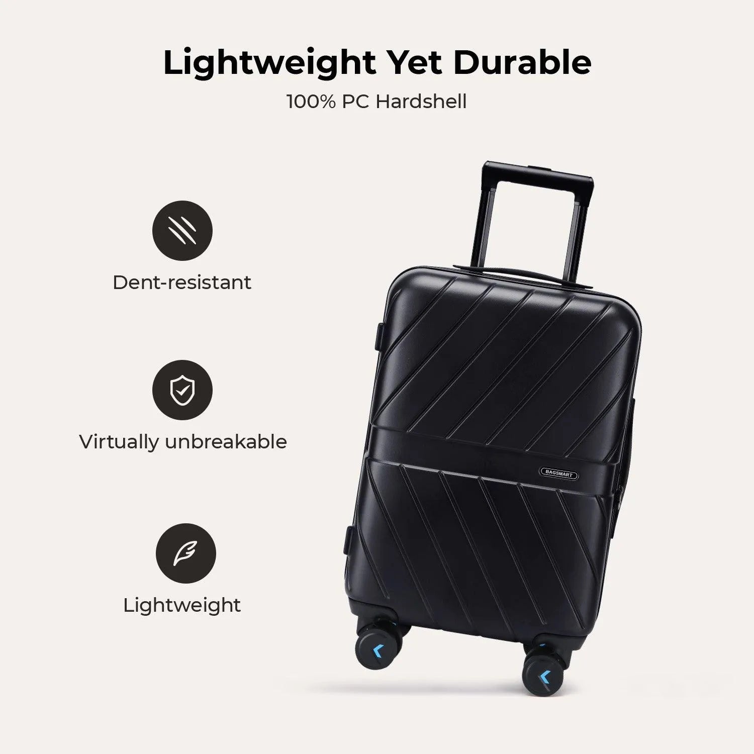 Daren 16-20 Inch Lightweight Hardside Carry On Luggage - Perfect for Air Travel, Business Trips & Weekend Getaways