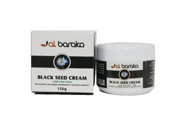 Organic Aloe Vera & Black Seed Oil Cream for Face & Body - Hydrating, Soothing & Anti-Aging Skincare - Perfect for Dry Skin, Eczema & Daily Moisturizing